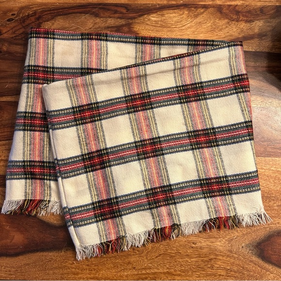 Plaid Fringe Eternity Scarf by Aldo - Picture 5 of 12